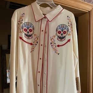 Women’s Western Scully Sugar Skulls XXL